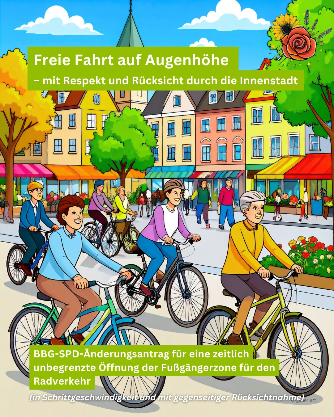 Fußgängerzone Radverkehr neu regeln