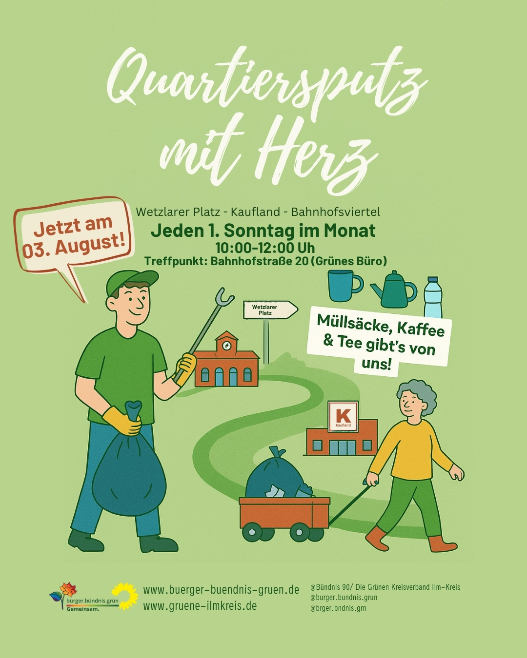 Einladung Quartiersputz im August